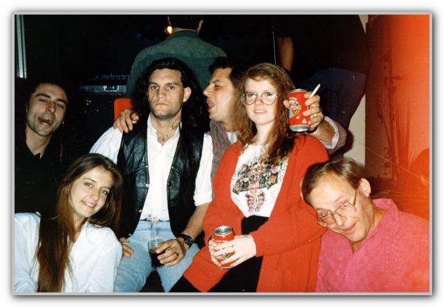 DJ with Critter Monica Rick & friends circa 1991